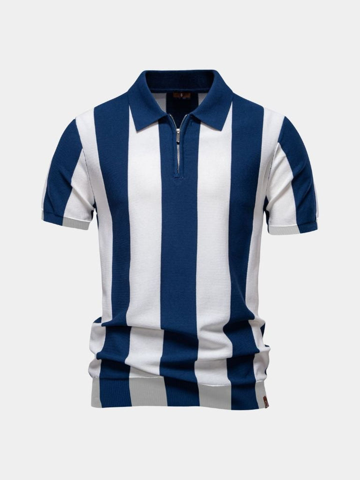 Polo Rayé Marine - Leviana 