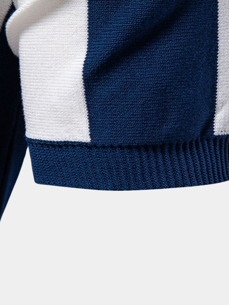 Polo Rayé Marine - Leviana 