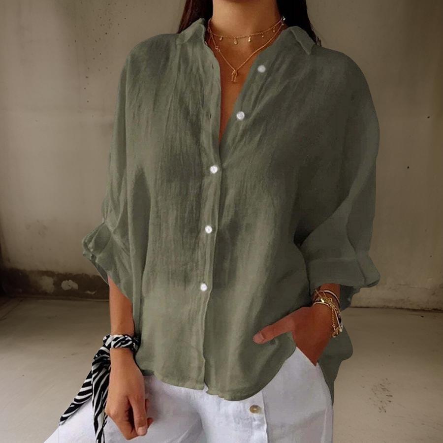 Linda - Blouse Élégante en Lin 