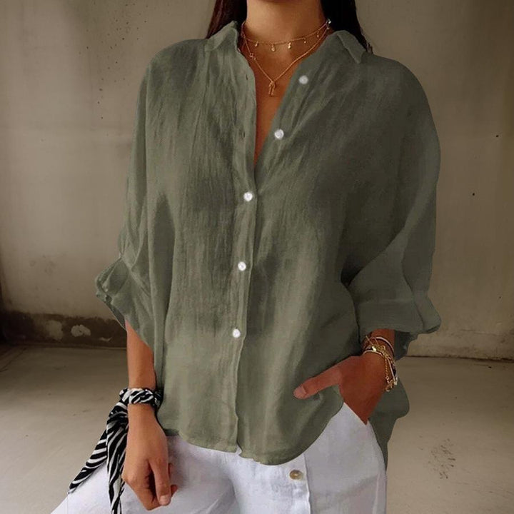 Linda - Blouse Élégante en Lin 