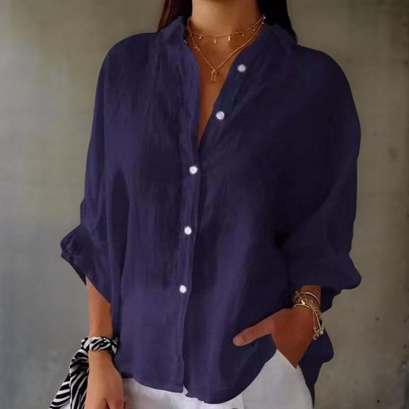 Linda - Blouse Élégante en Lin 