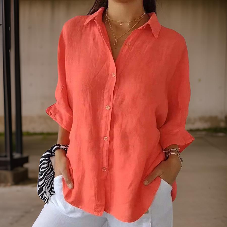 Linda - Blouse Élégante en Lin 