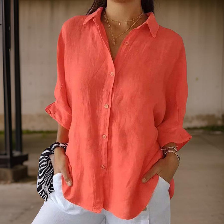 Linda - Blouse Élégante en Lin 