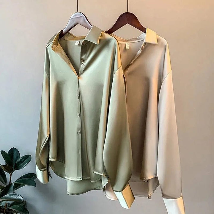 Margot - Blouse en satin élégante 