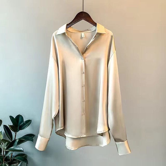Margot - Blouse en satin élégante 