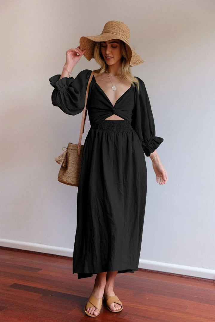 Tana | ROBE FRANÇAISE AVEC MANCHES VOLANTÉES 