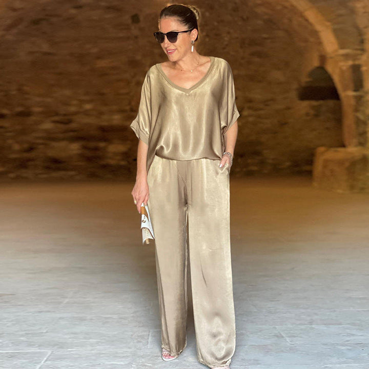 Pauline - Ensemble en satin brillant 
