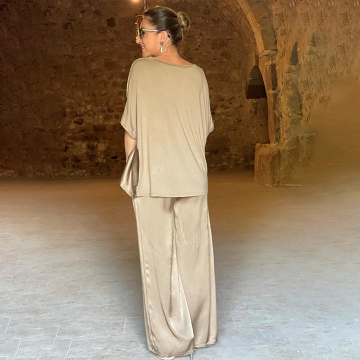 Pauline - Ensemble en satin brillant 