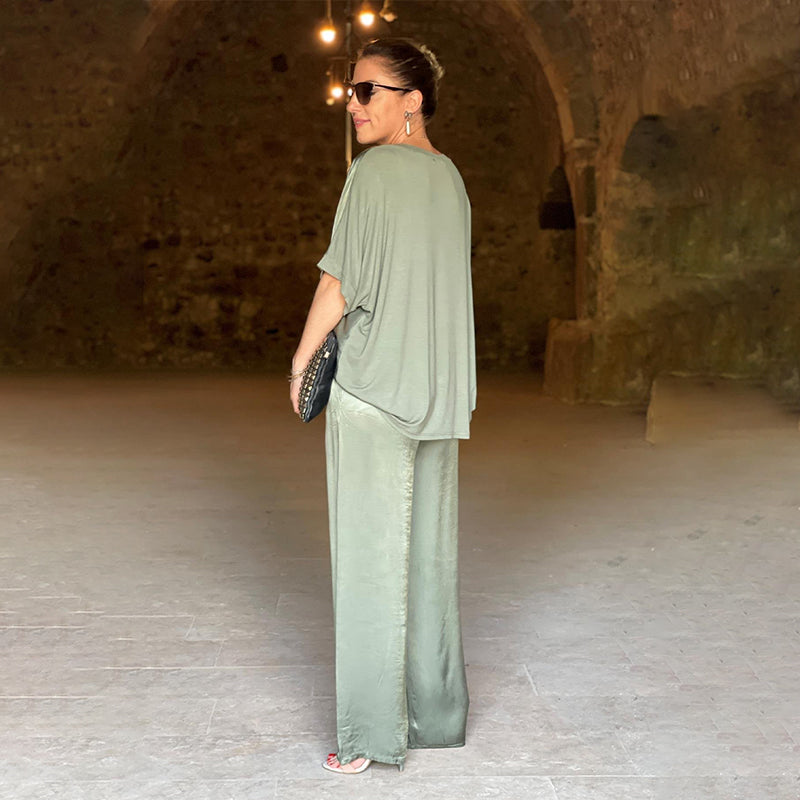 Pauline - Ensemble en satin brillant 