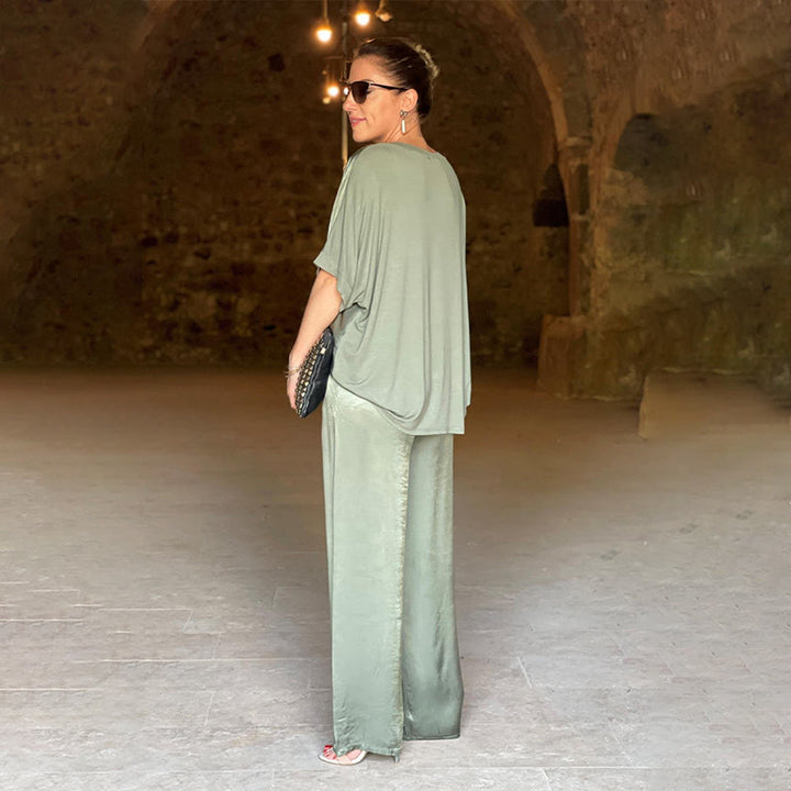 Pauline - Ensemble en satin brillant 
