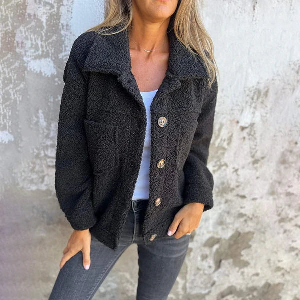 Oligna™ | Veste en laine à col court 