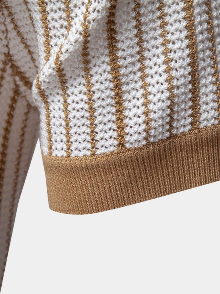 Polo en maille rayée - Leviana 