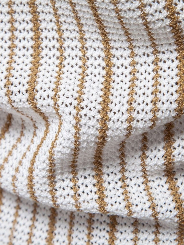 Polo en maille rayée - Leviana 