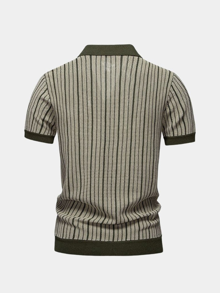Polo en maille rayée - Leviana 