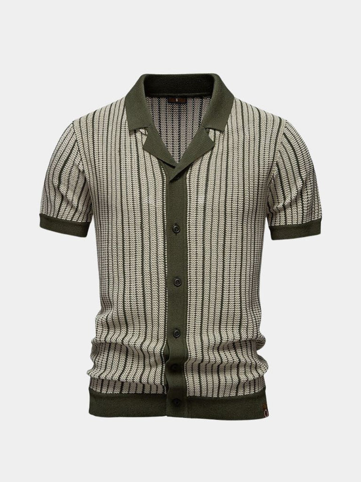 Polo en maille rayée - Leviana 
