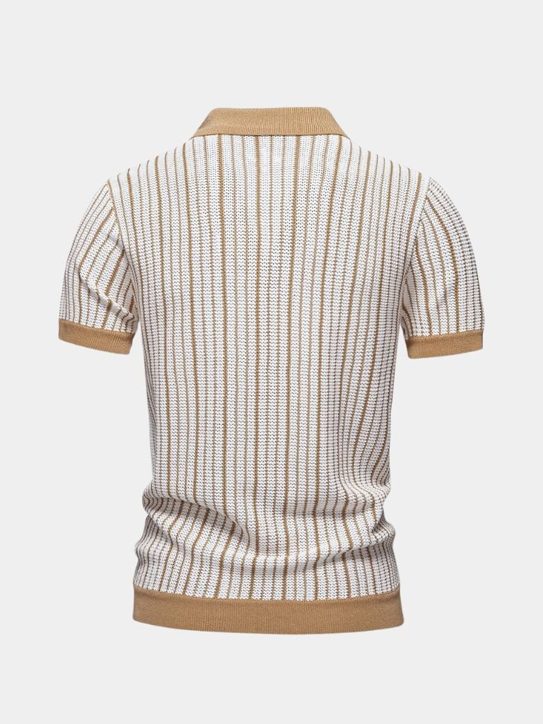 Polo en maille rayée - Leviana 