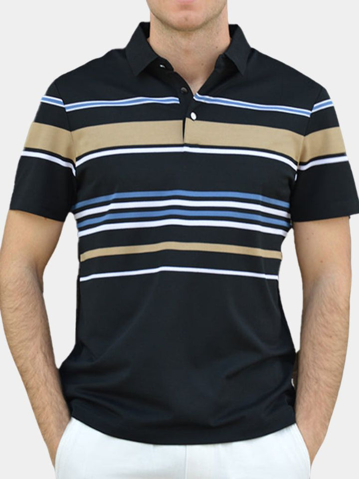 Polo Rayé Coucher de Soleil – Leviana 