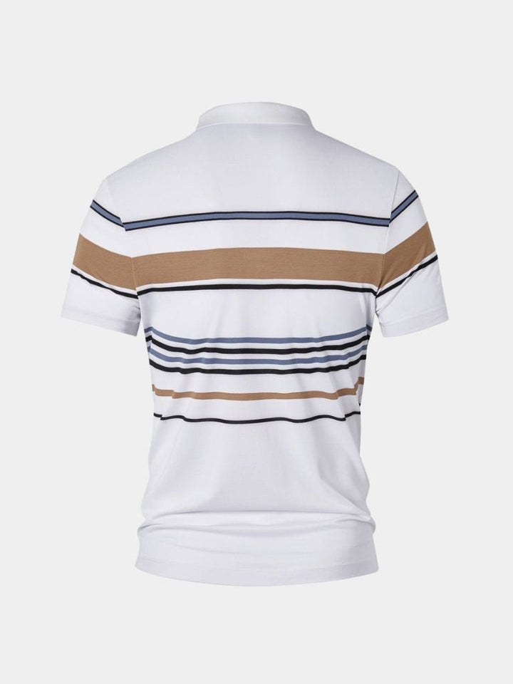 Polo Rayé Coucher de Soleil – Leviana 