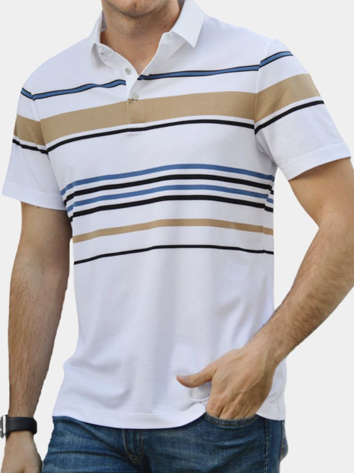 Polo Rayé Coucher de Soleil – Leviana 