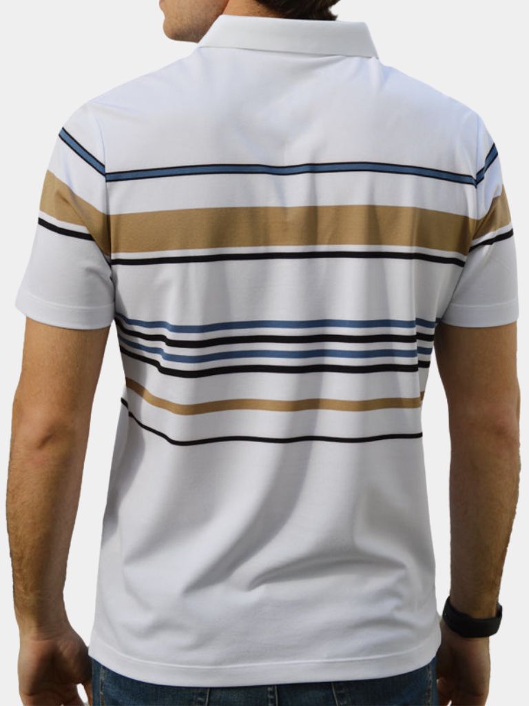 Polo Rayé Coucher de Soleil – Leviana 