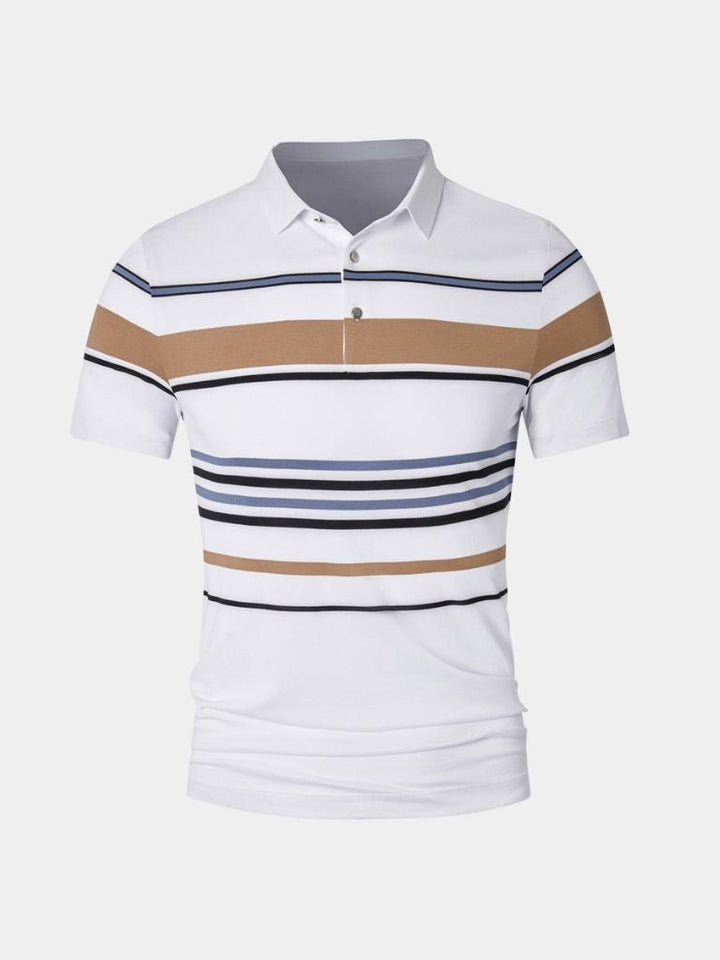Polo Rayé Coucher de Soleil – Leviana 