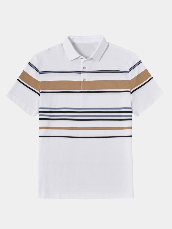 Polo Rayé Coucher de Soleil – Leviana 