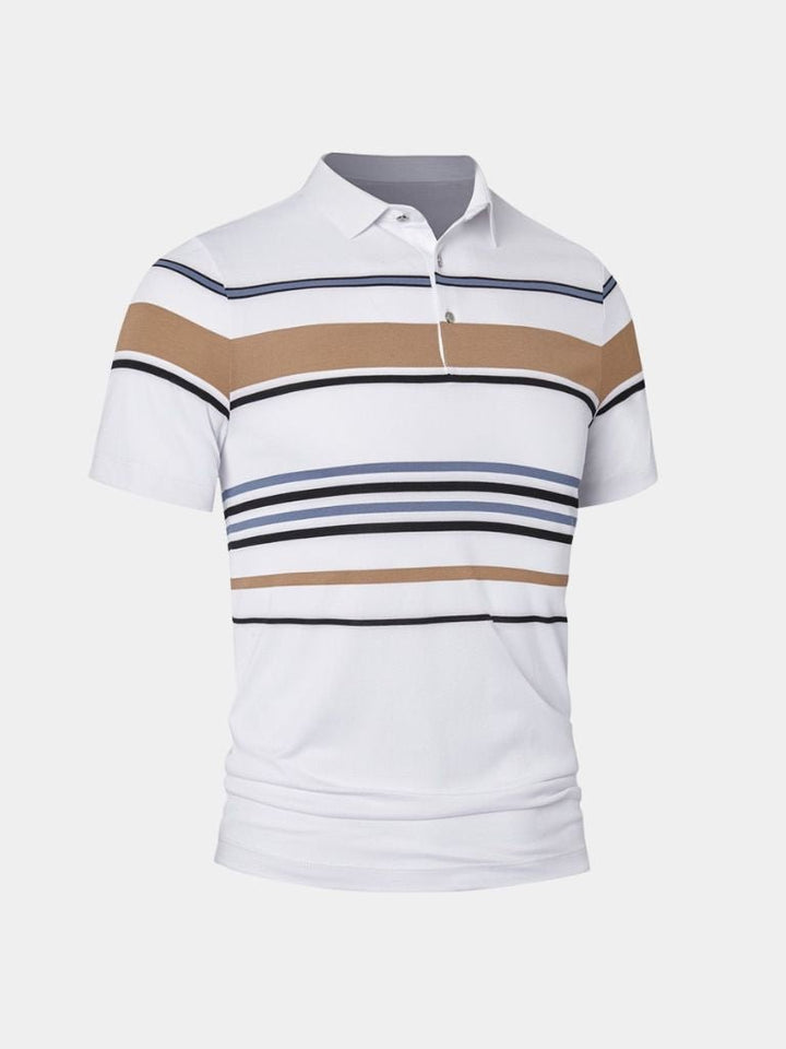 Polo Rayé Coucher de Soleil – Leviana 