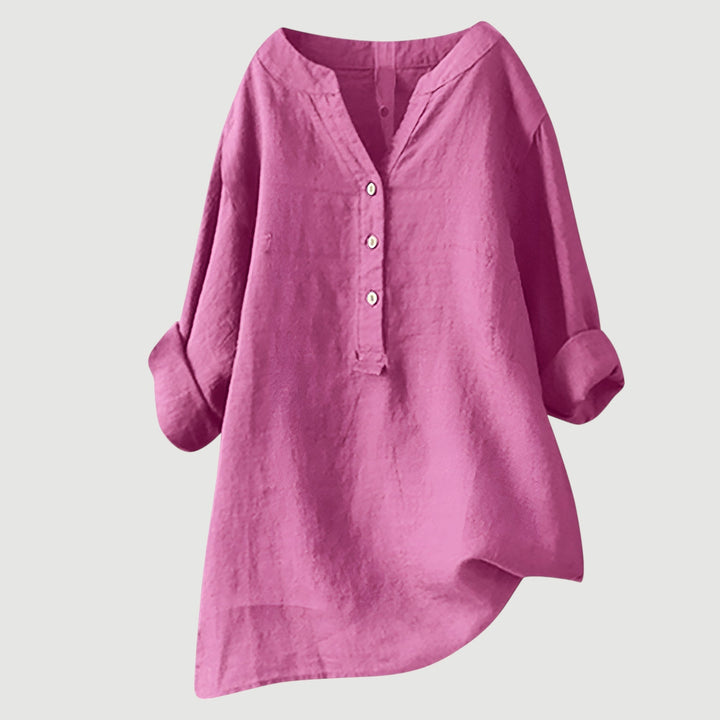 Freja - Chemise légère et confortable avec boutons 