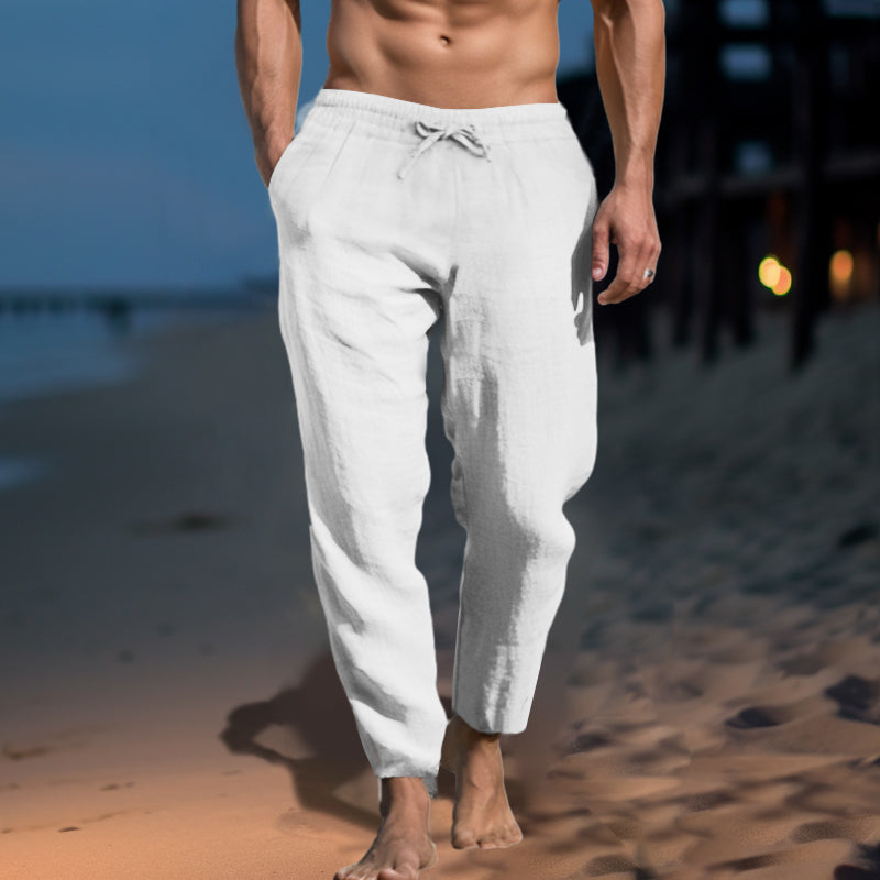 Pantalon en lin Corfou 