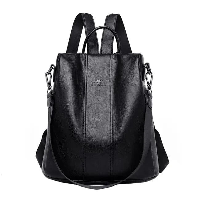 Octavia™ | Premium Secure PU Leather Backpack