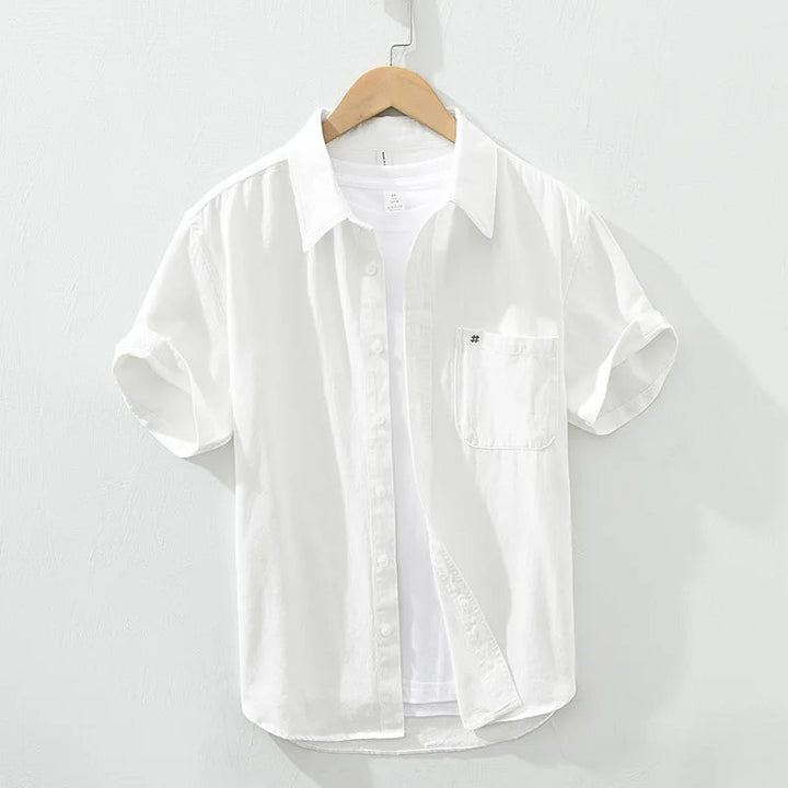 Chemise en coton à manches courtes 
