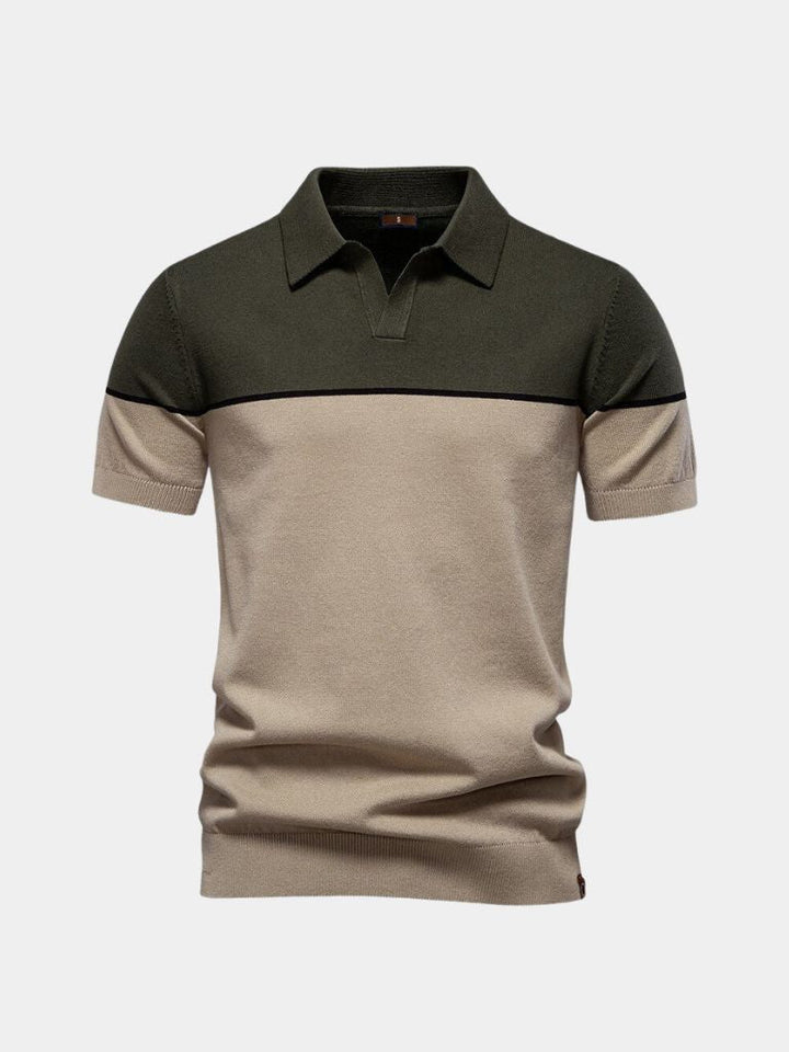 Polo en velours bronzé – Leviana 