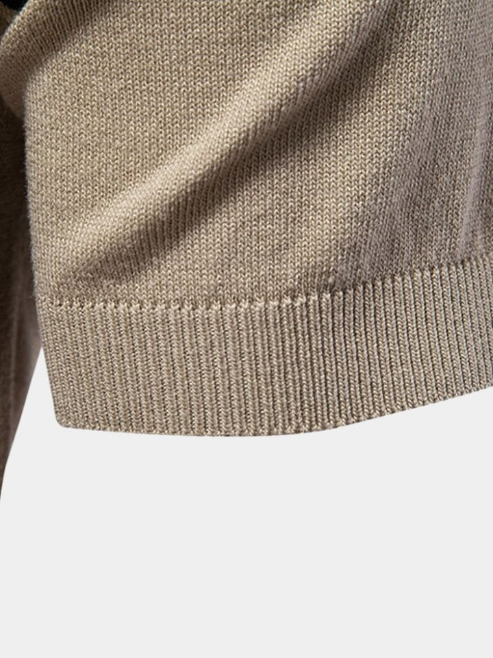 Polo en velours bronzé – Leviana 