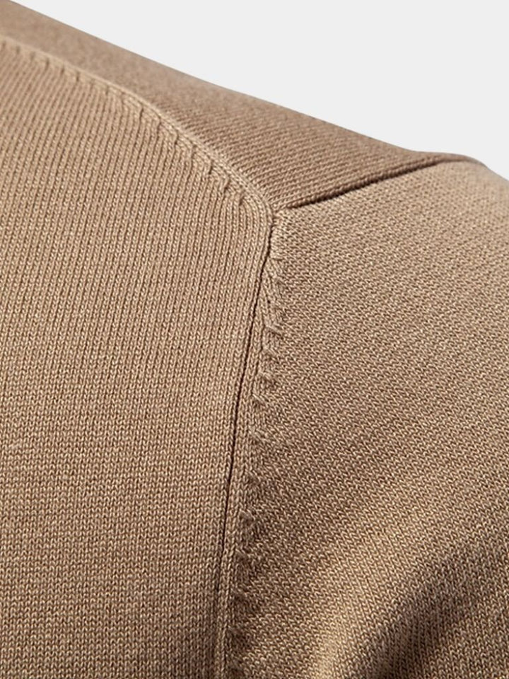 Polo en velours bronzé – Leviana 