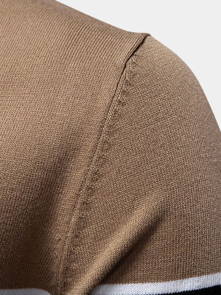 Polo en velours bronzé – Leviana 