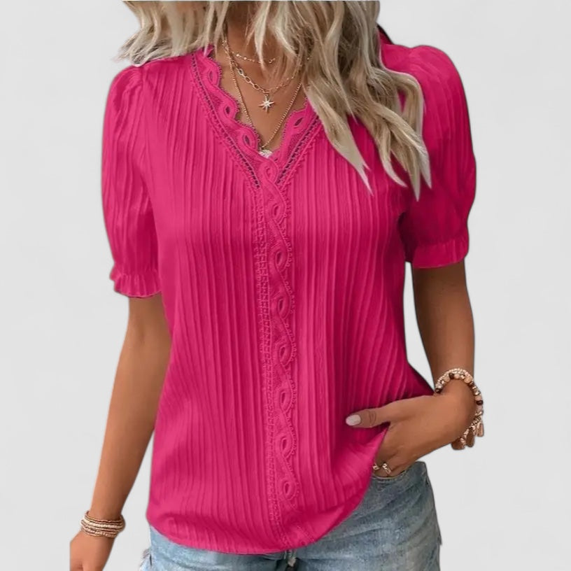 Octavia™ | Scalloped V-Neck Sweater