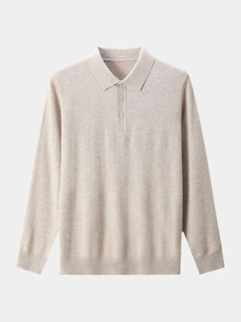 Pull en maille de laine à boutons - Leviana 