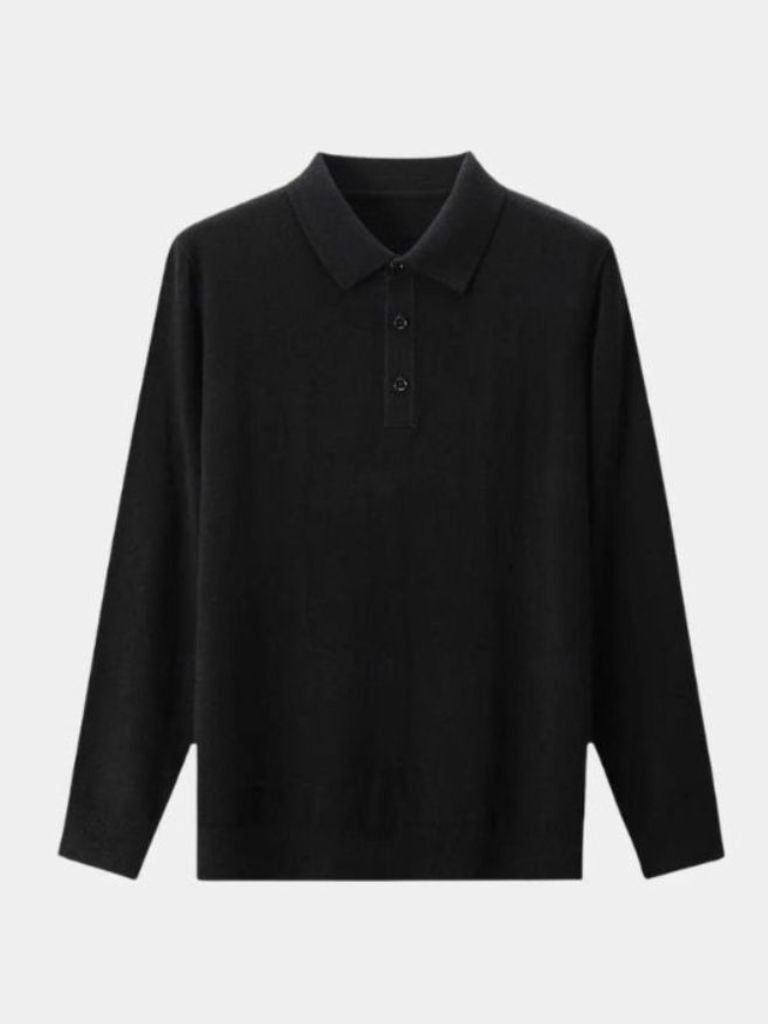 Pull en maille de laine à boutons - Leviana 