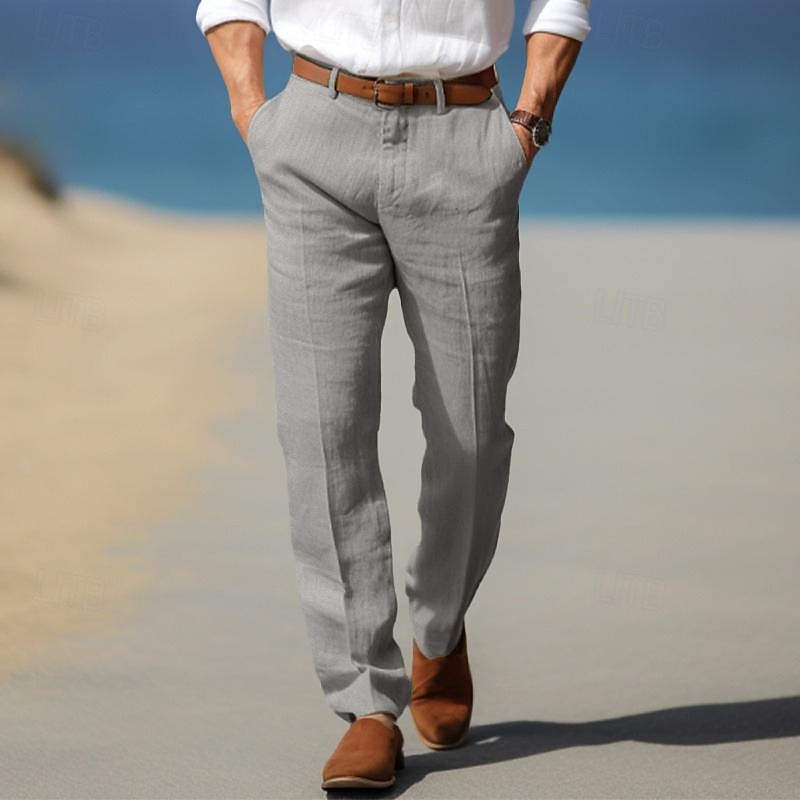 Pantalon en lin élégant 