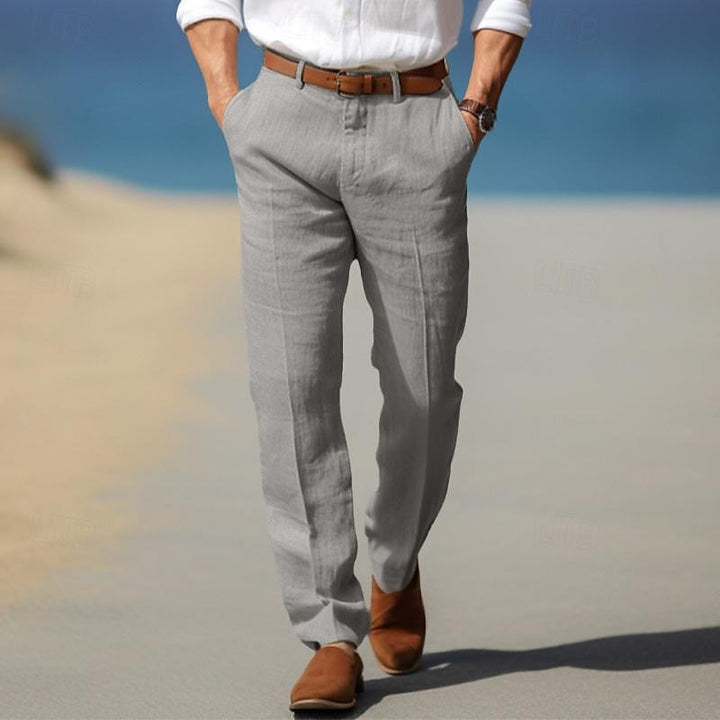 Pantalon en lin élégant 